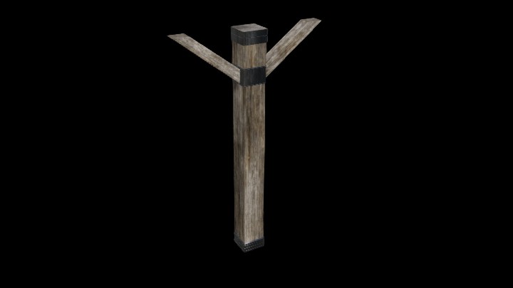 UE项目资源_模型资源_木柱007