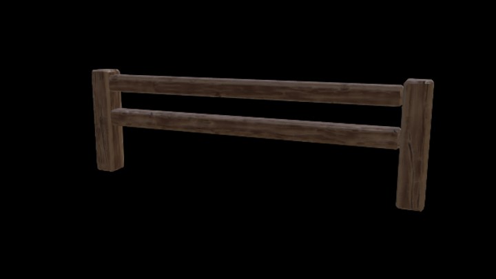 UE项目资源_模型资源_木栅栏010