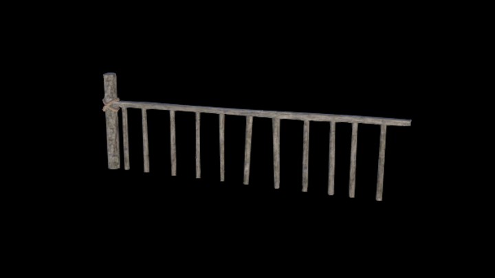 UE项目资源_模型资源_木栏008