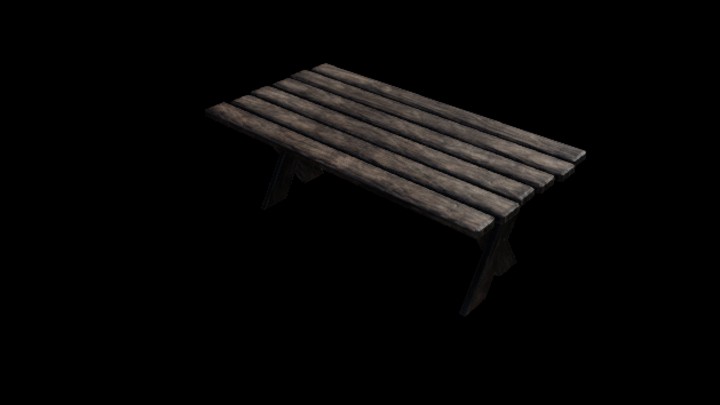 UE项目资源_模型资源_木桌020