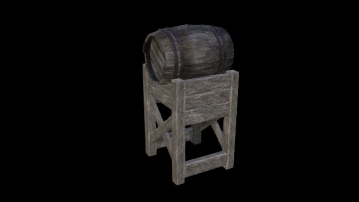 UE项目资源_模型资源_木桶291