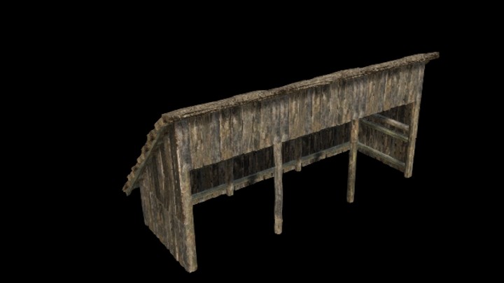 UE项目资源_模型资源_木棚008