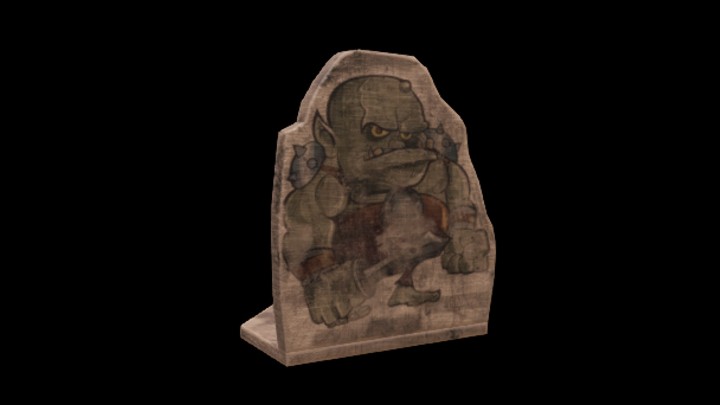 UE项目资源_模型资源_木牌008