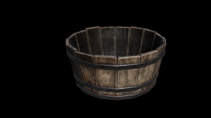 UE项目资源_模型资源_木盆034