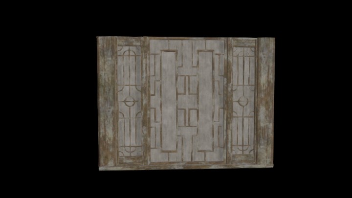 UE项目资源_模型资源_木窗013