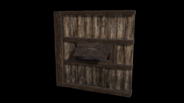 UE项目资源_模型资源_木窗024