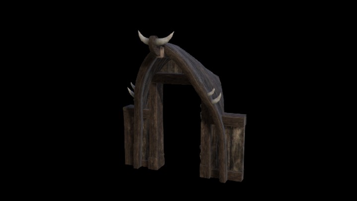 UE项目资源_模型资源_木门050