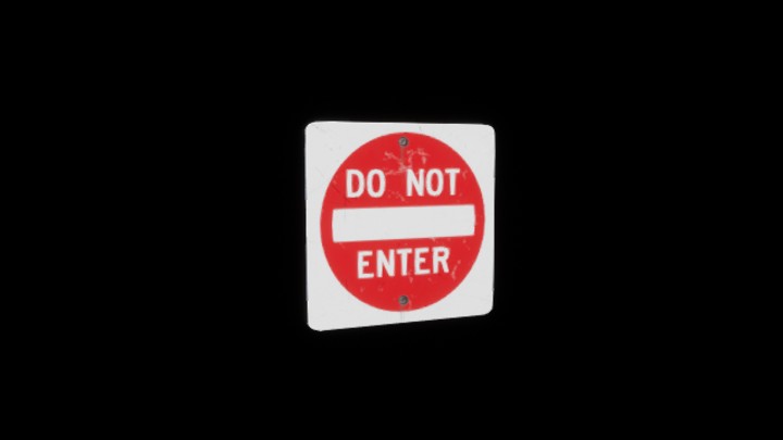 UE项目资源_模型资源_标识牌150