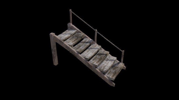 UE项目资源_模型资源_楼梯350