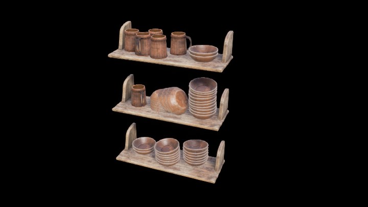 UE项目资源_模型资源_碗架002