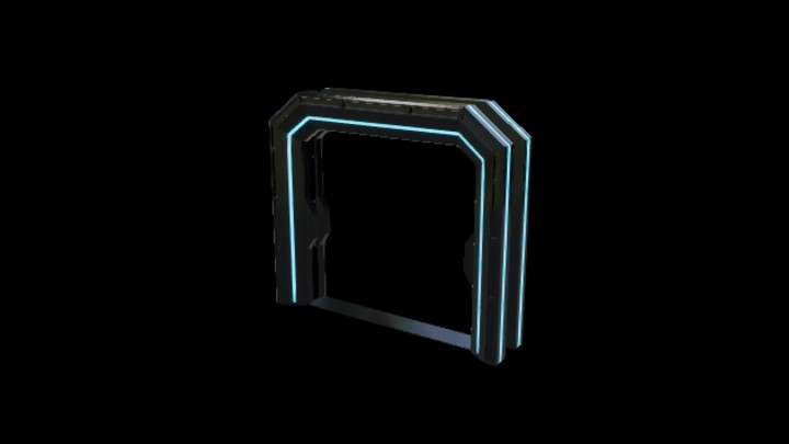 UE项目资源_模型资源_科幻门002