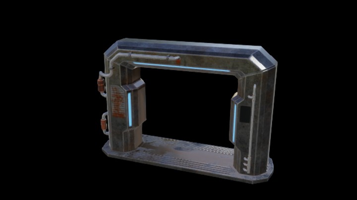 UE项目资源_模型资源_科技门002