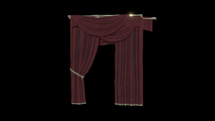 UE项目资源_模型资源_窗帘208