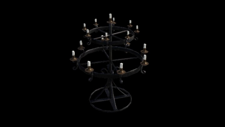 UE项目资源_模型资源_蜡烛架006