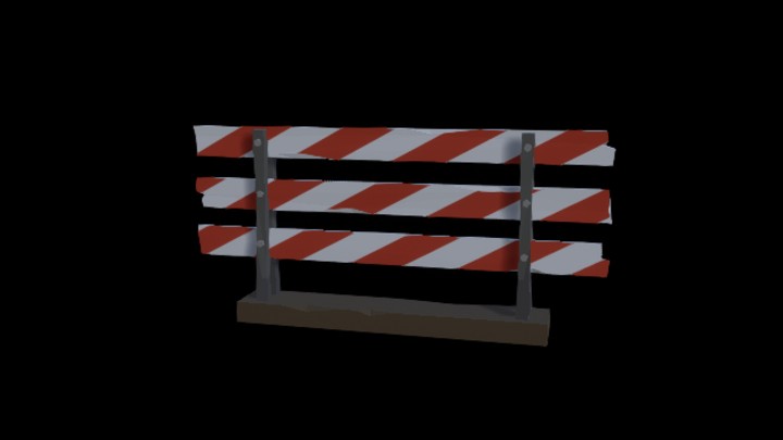 UE项目资源_模型资源_警示栏001