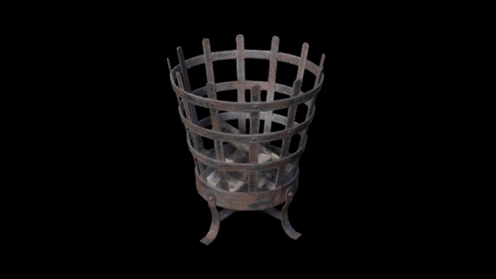 UE项目资源_模型资源_铁篓001