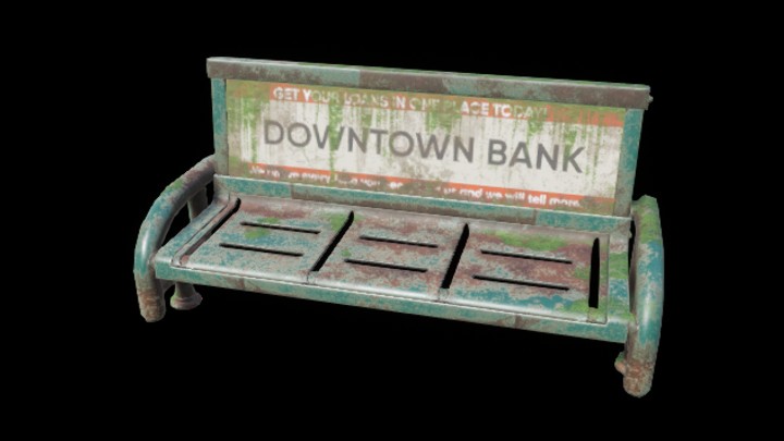 UE项目资源_模型资源_长椅092