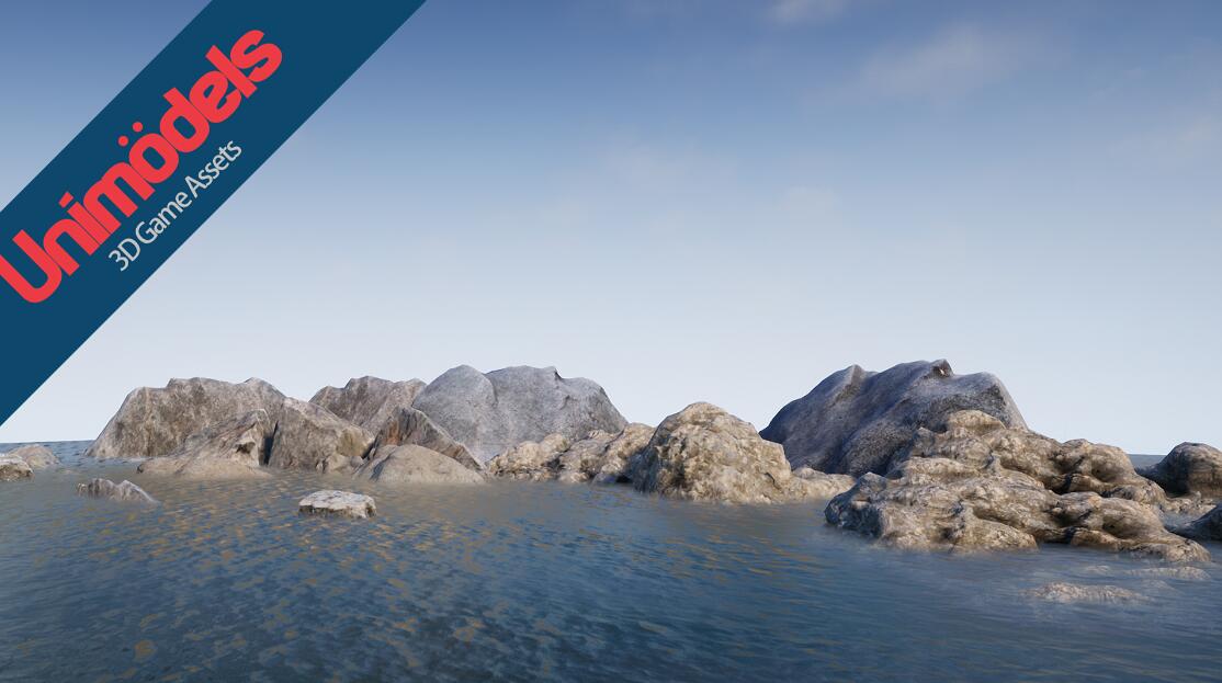 Unimodels River Rocks Photogrammetry海洋石头