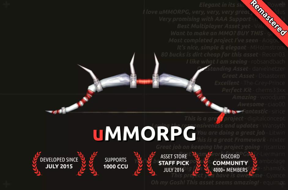 uMMORPG Remastered – MMORPG Engine v2.34游戏架构