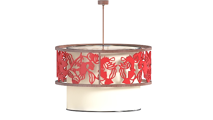 渲染模型_中式台灯038