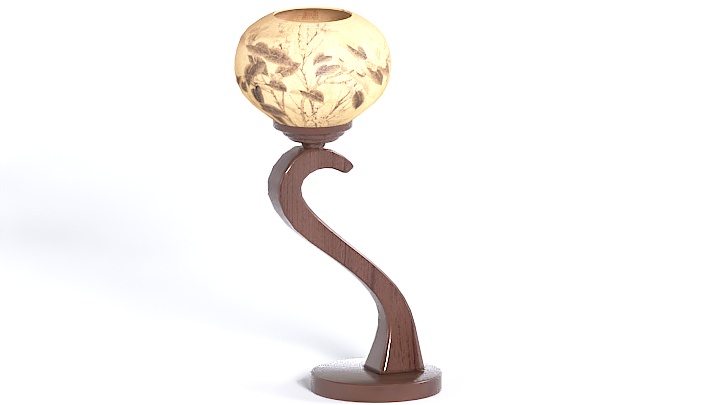 渲染模型_中式台灯045