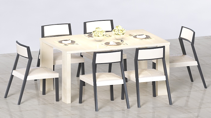 渲染模型_中式餐桌椅017