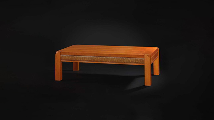 渲染模型_书台008