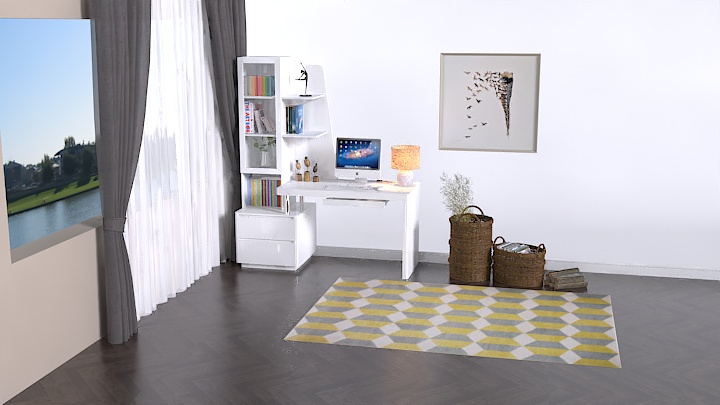 渲染模型_书房006