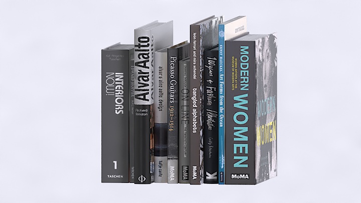 渲染模型_书本010