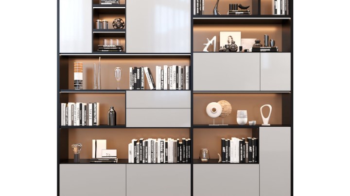 渲染模型_书柜115