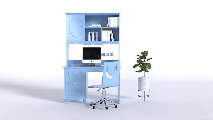 渲染模型_书桌041