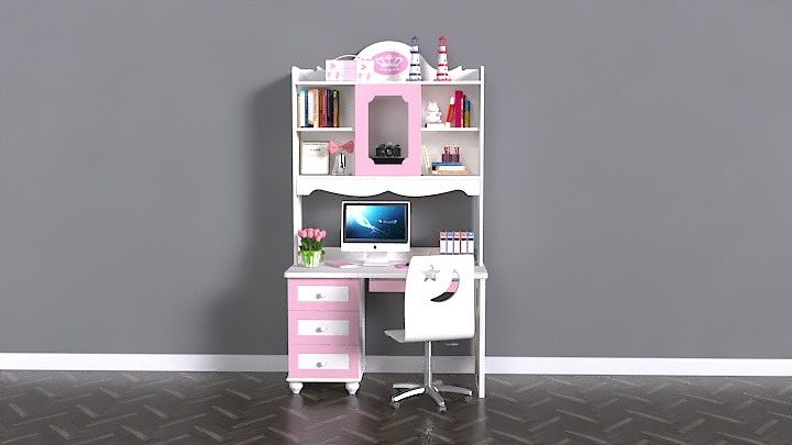 渲染模型_书桌049