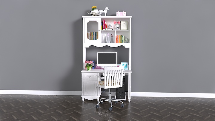 渲染模型_书桌055