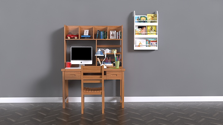 渲染模型_书桌056