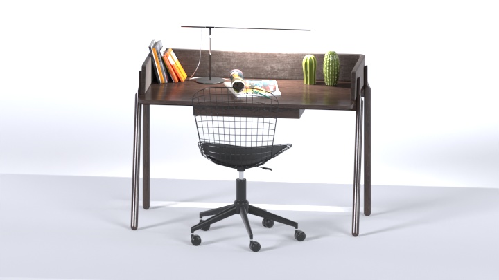 渲染模型_书桌062