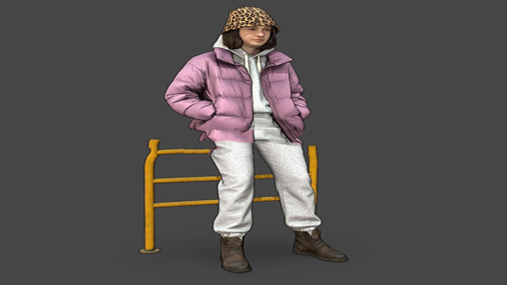 渲染模型_人物250