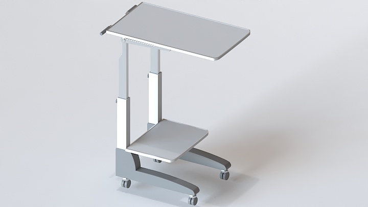 渲染模型_仪器小车001