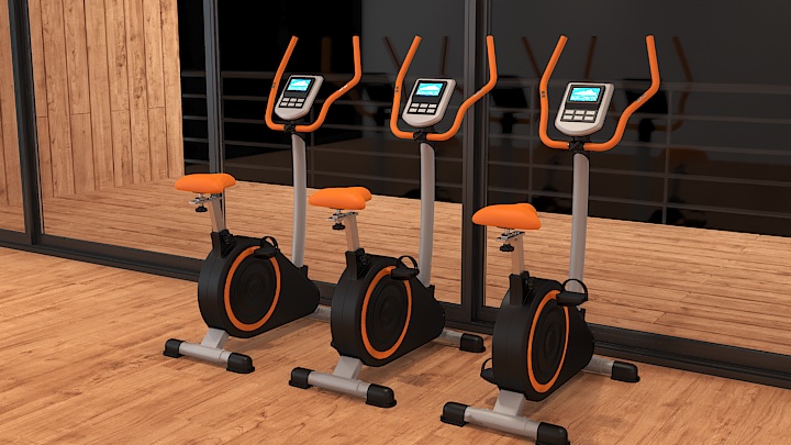 渲染模型_健身器材097