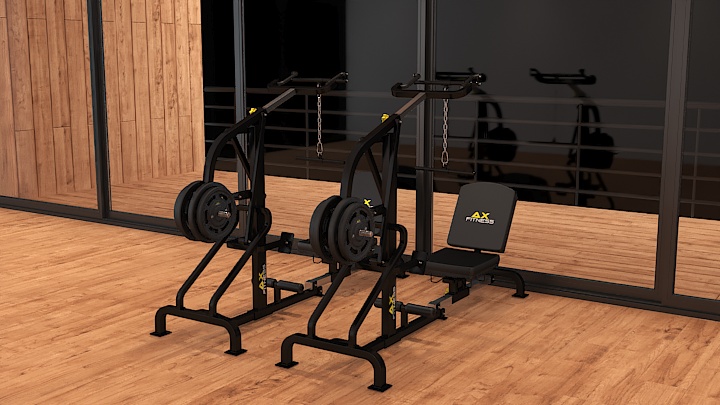 渲染模型_健身器材102