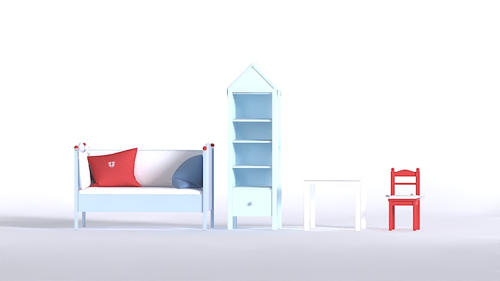 渲染模型_儿童家具043