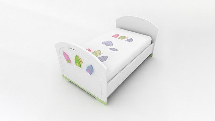 渲染模型_儿童房家具039