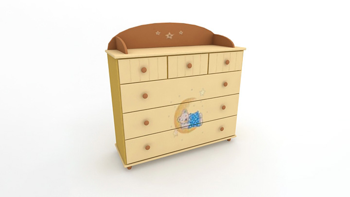 渲染模型_儿童房家具074