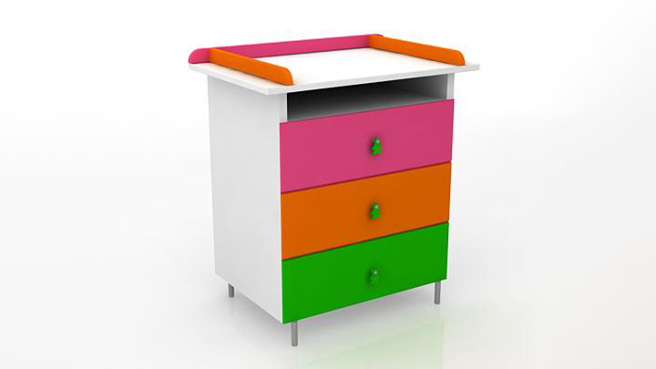 渲染模型_儿童房家具089