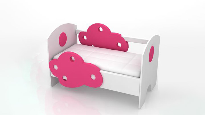 渲染模型_儿童房家具098