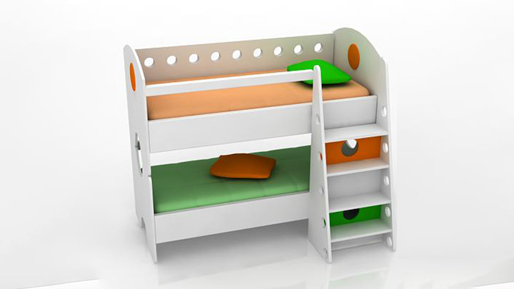 渲染模型_儿童房家具103