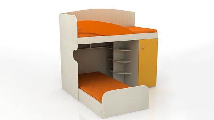 渲染模型_儿童房家具136