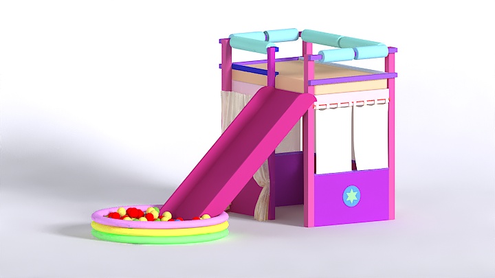 渲染模型_儿童游乐设施003