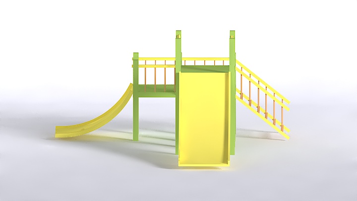 渲染模型_儿童滑梯005