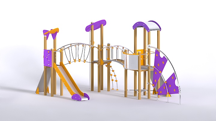 渲染模型_儿童滑梯006