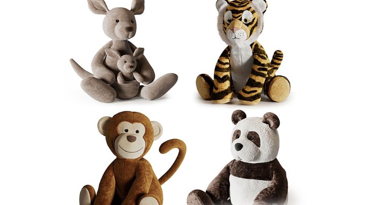 渲染模型_儿童玩具玩偶001